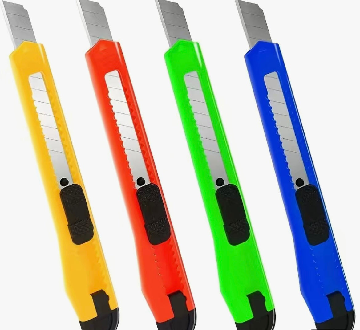 3 Pack Colorful box cutters