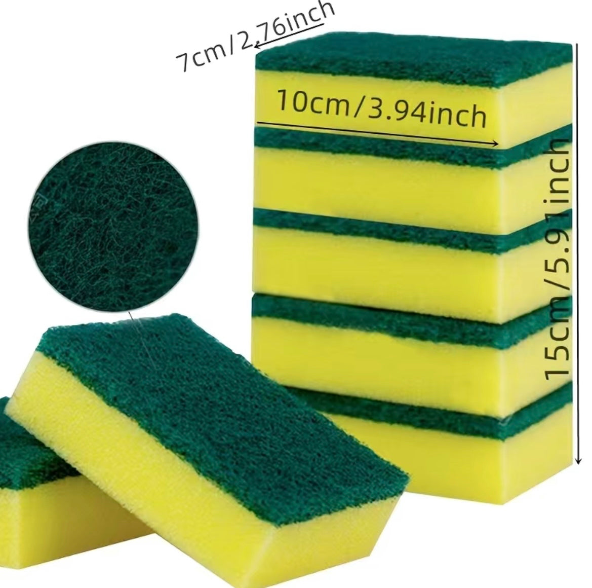 Cleaning double sided Sponges 10 pack